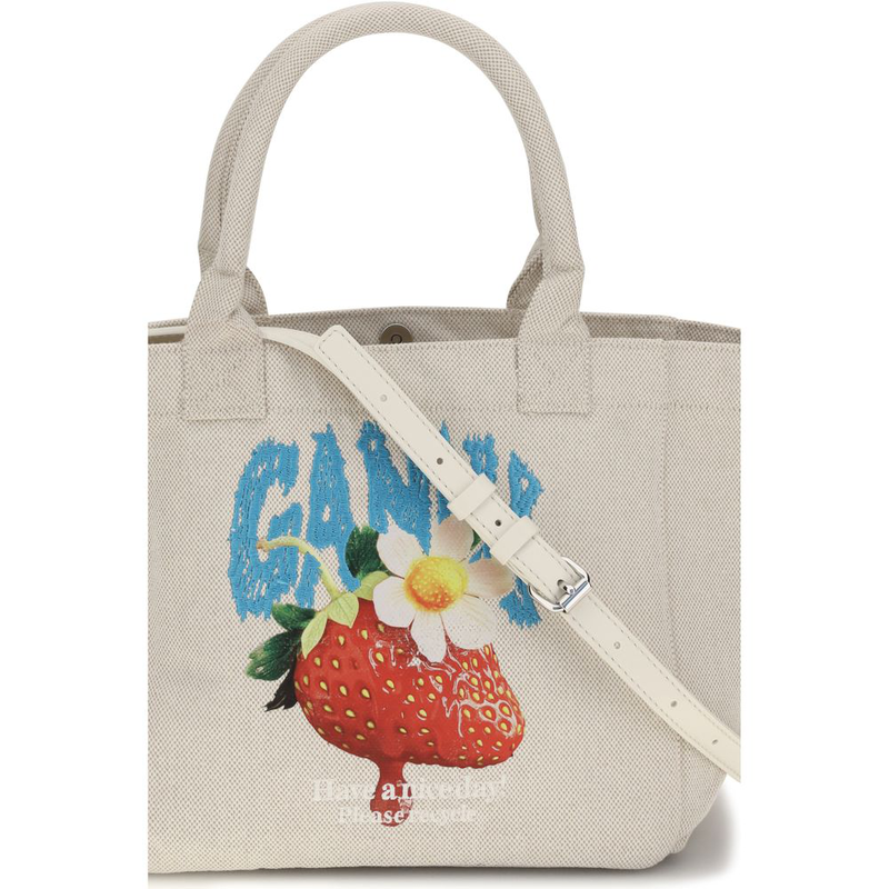 Beige polyester shoulder bag-null