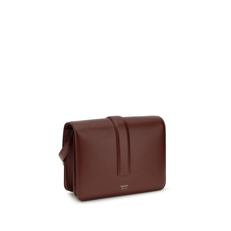 Bordeaux calf leather bos taurus shoulder bag-null