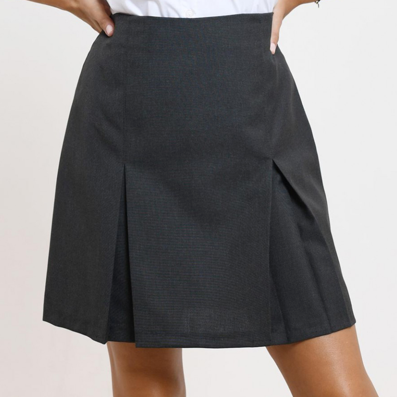 Primary school skirt with two pleats #17400-null