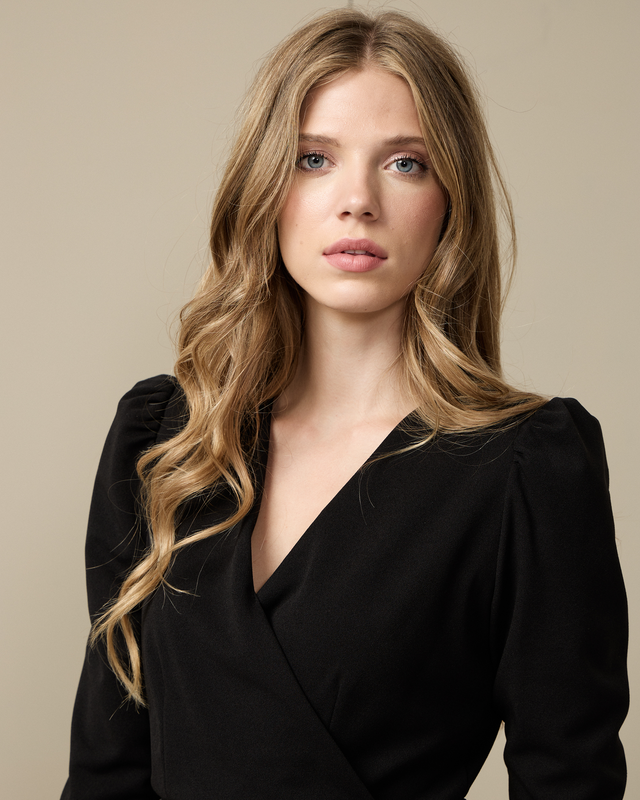 Midi dress crepe-null