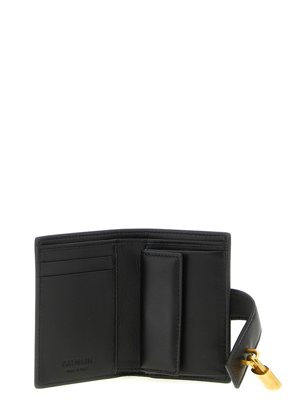 Black lamb leather cardholder-null