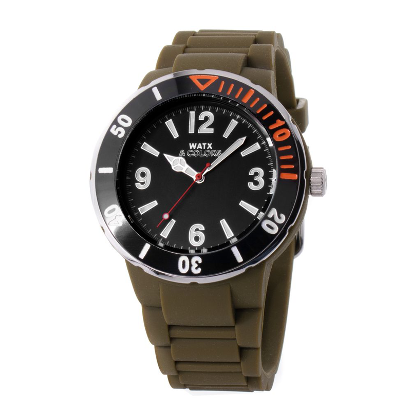Bicolor synthetic sport watch-null