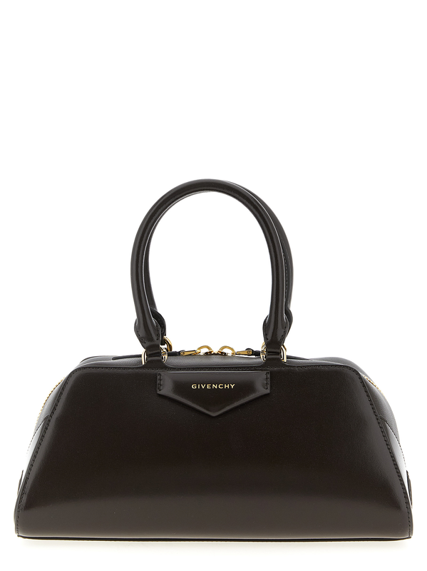 Brown calfskin handbag-null