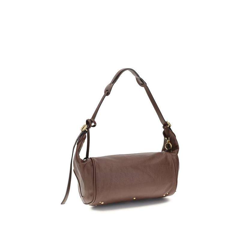 Brown calf leather bos taurus shoulder bag-null