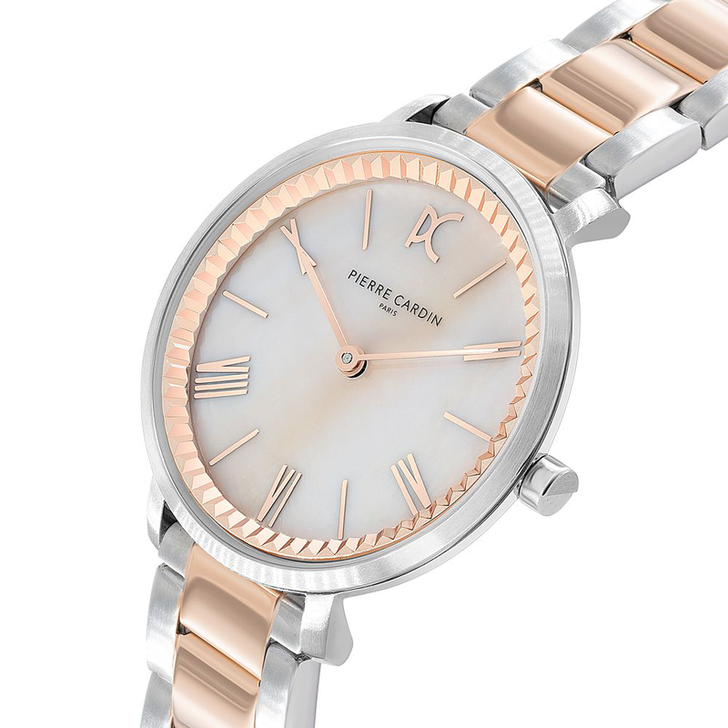 Multicolor stainless steel dress watch-null