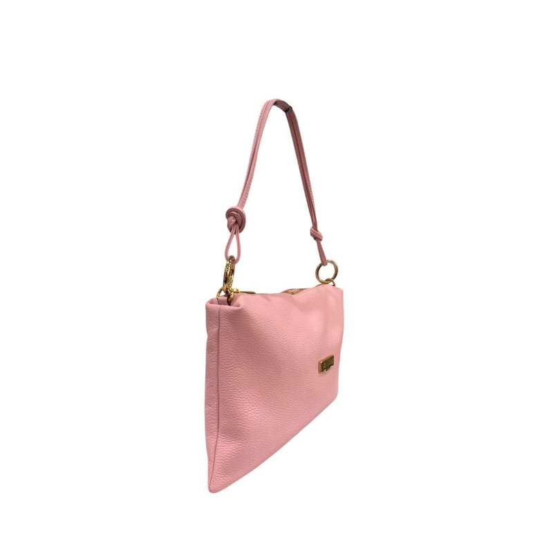 Pink leather women bag-null