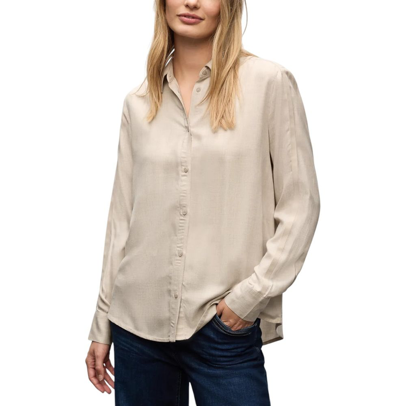 Beige viscose blouse-null