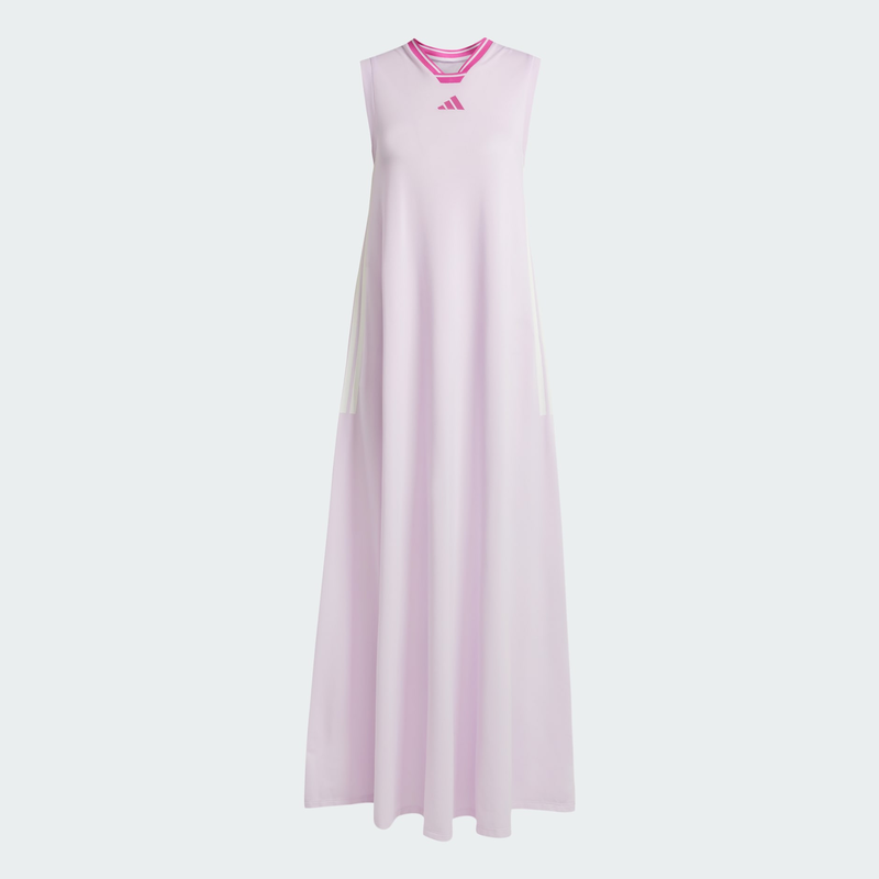 Tiro cut 3-stripes soft mesh long dress-null