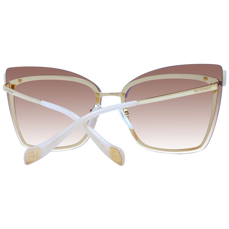 Beige metal sunglasses-null