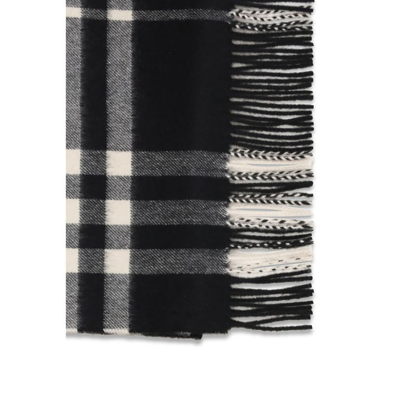 Black cashmere scarf-null