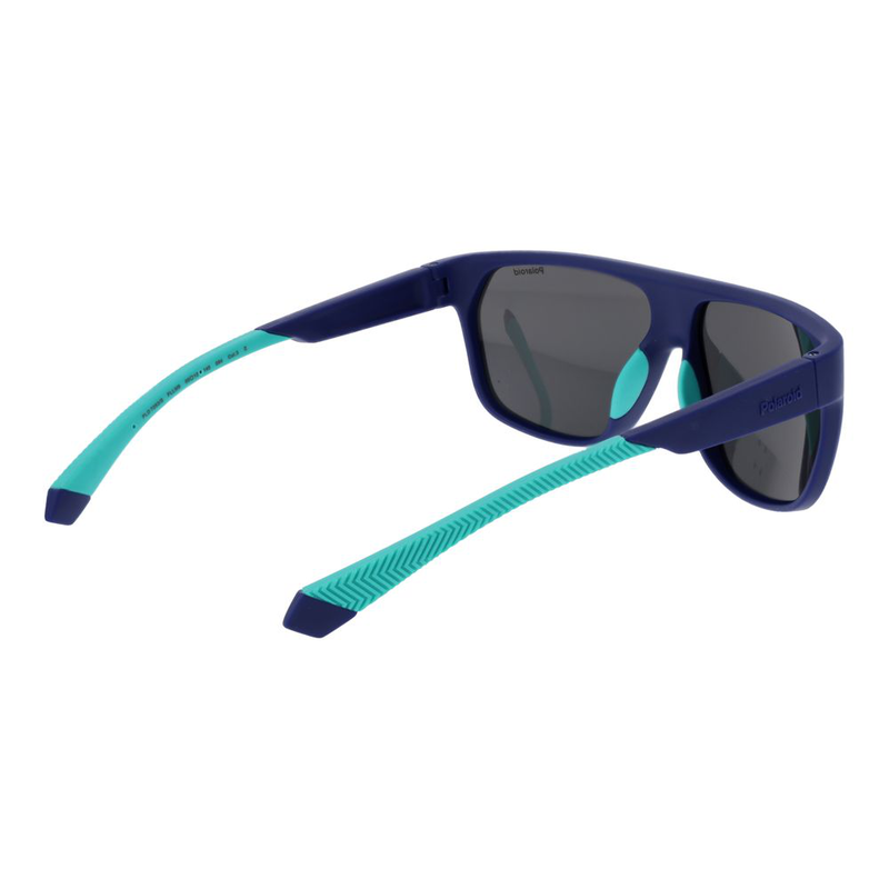 Blue plastic sunglasses-null