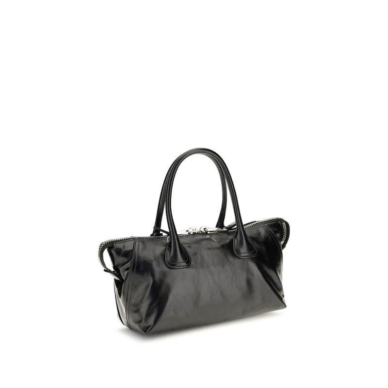 Black calf leather bos taurus handbag-null