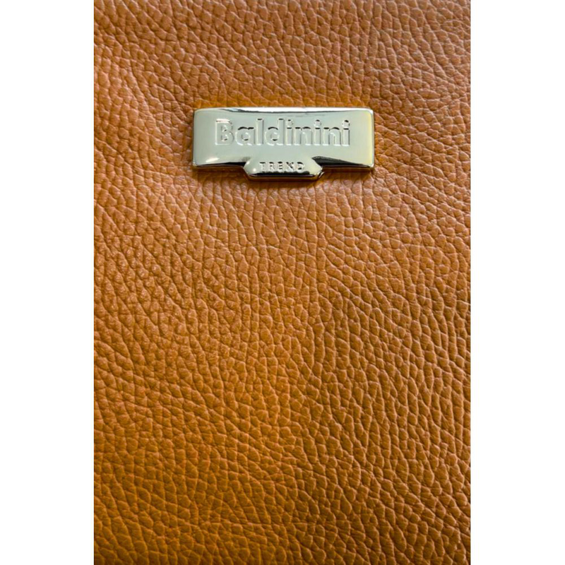 Brown leather women crossbody bag-null