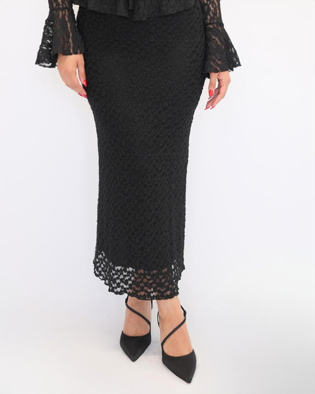 Lace maxi skirt 13906-null