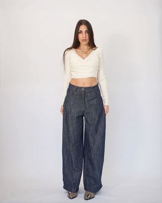 Barrel jean 8093, Blue, medium
