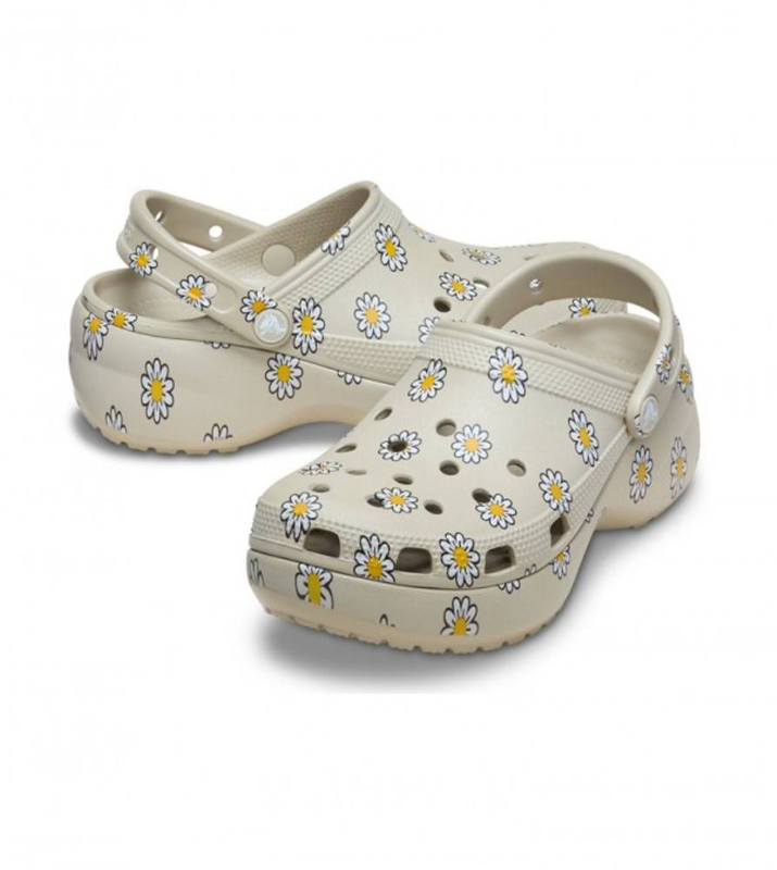 Classic platform floral clog-null
