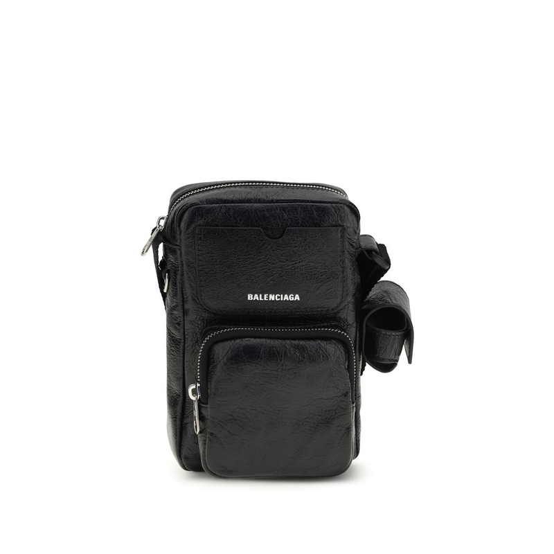 Black lamb ovis aries aries shoulder bag-null