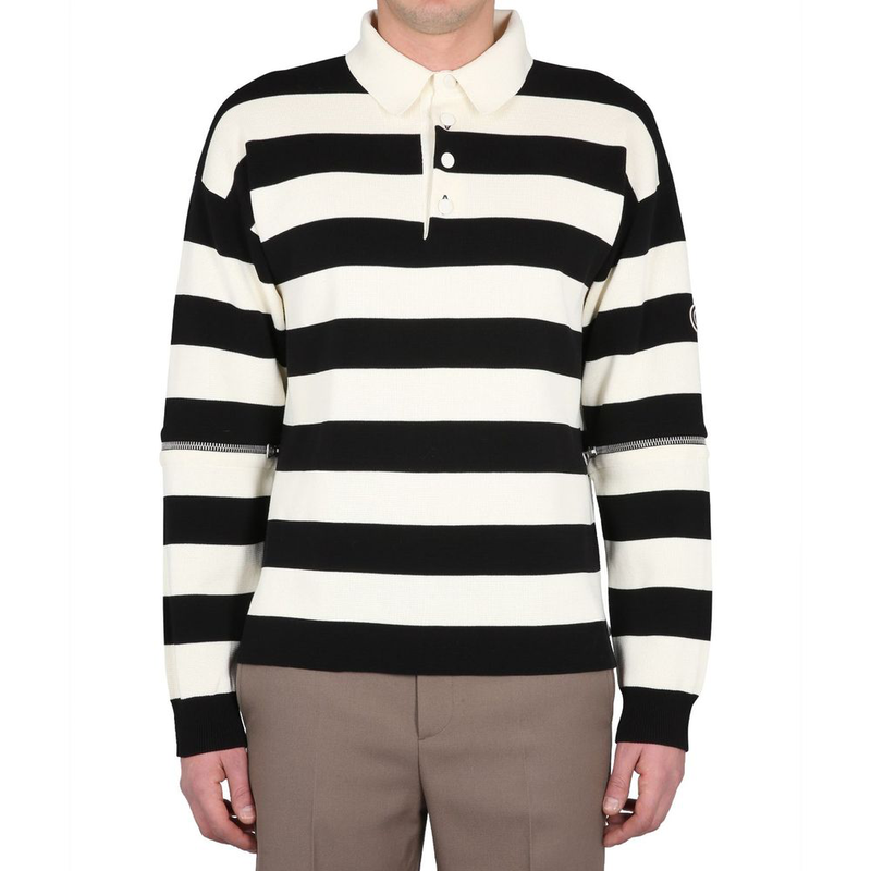 White cotton polo shirt-null