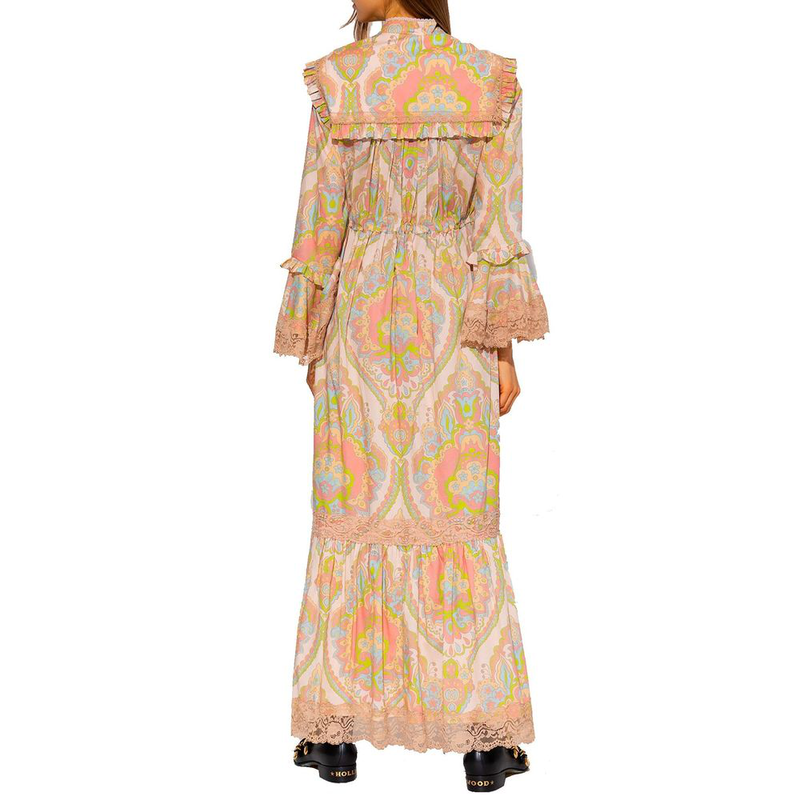 Multicolor cotton casual dress-null