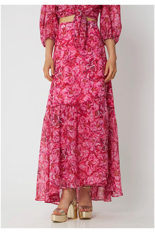 Product image: Desiree maxi wrap skirt with frills-null