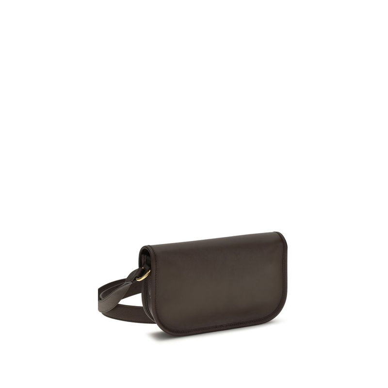 Brown calf leather bos taurus shoulder bag-null