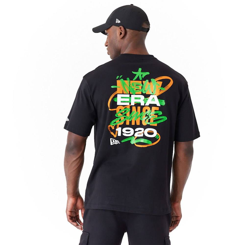 Spray graphic oversized t-shirt-null