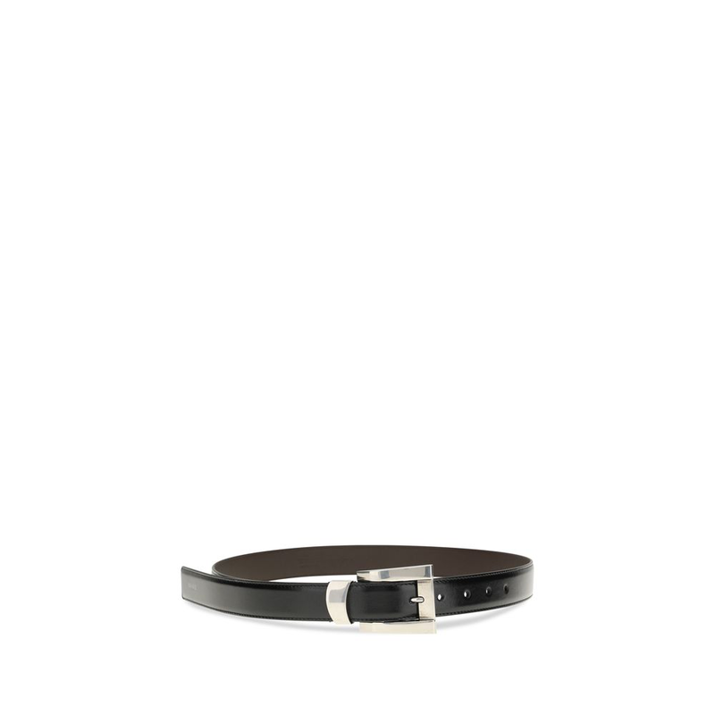 Black calf leather bos taurus regular belt-null