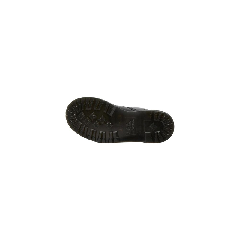Black leather lace-up boots-null