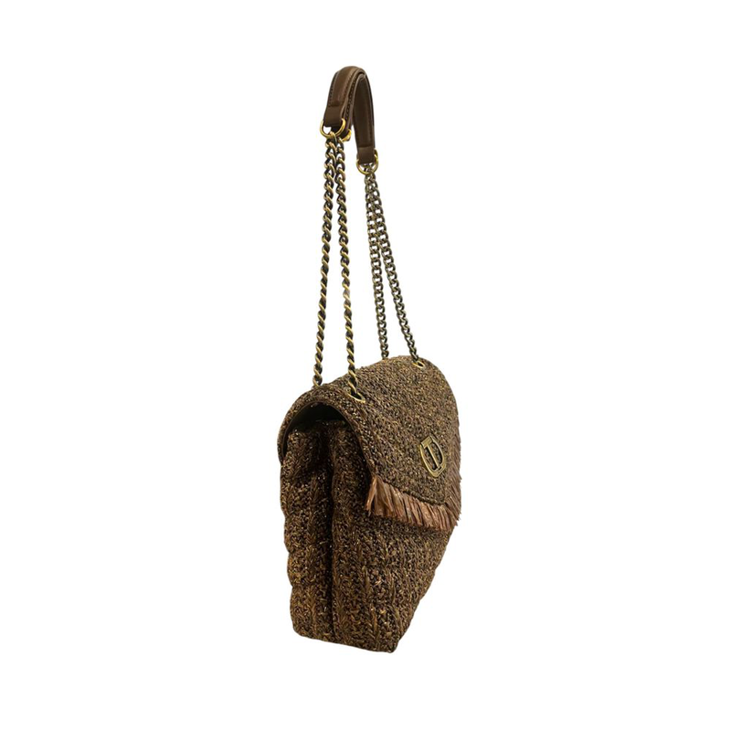 Brown polypropylene women crossbody bag-null