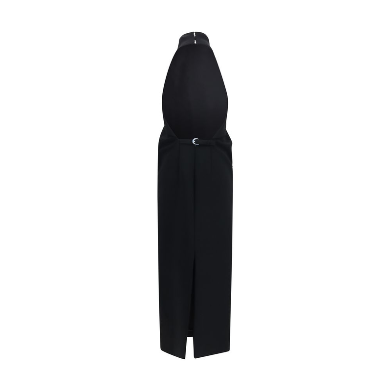 Black polyester cocktail dress-null