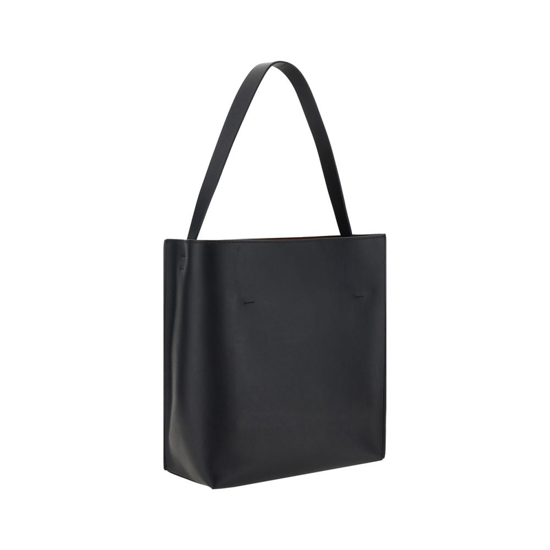 Black calf leather bos taurus shoulder bag-null