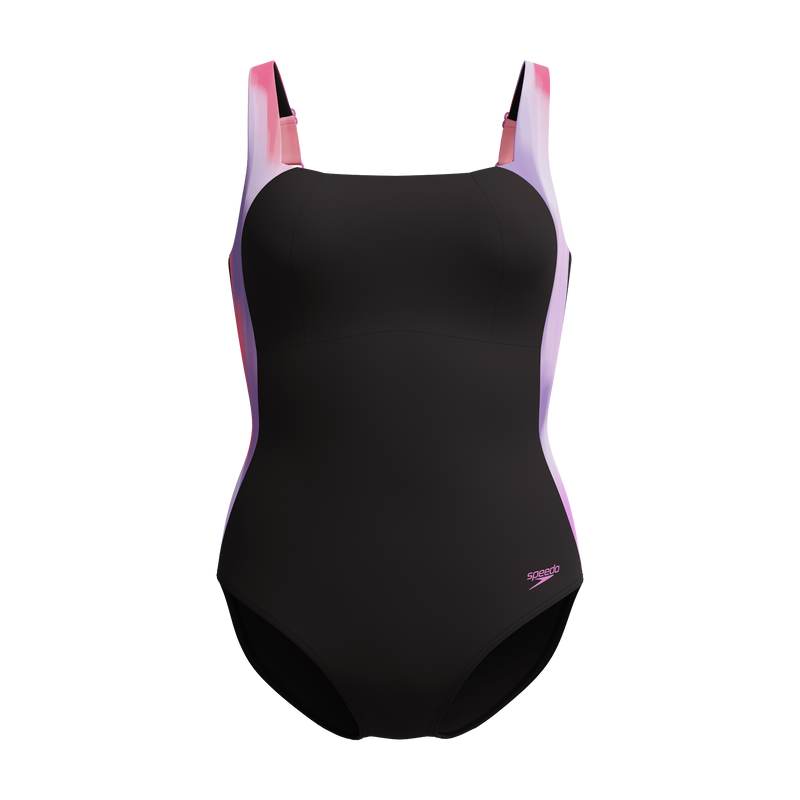 Speedo women's shaping lunalustre printed 1 piece-null