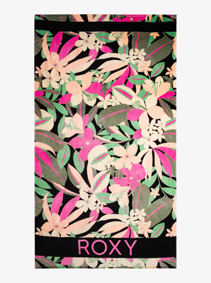 Roxy womens cold water printed, Anthracite, medium