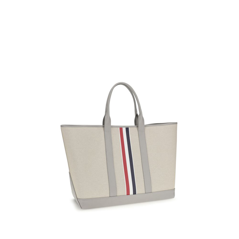 Gray fabric shoulder bag-null
