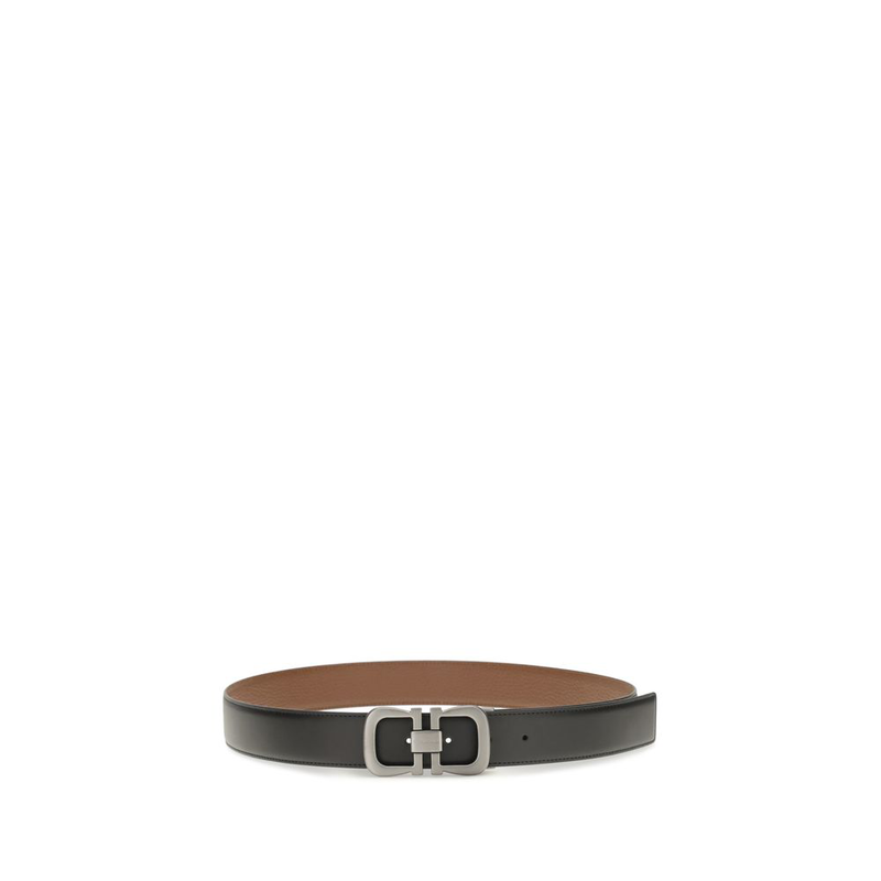 Black calf leather bos taurus regular belt-null