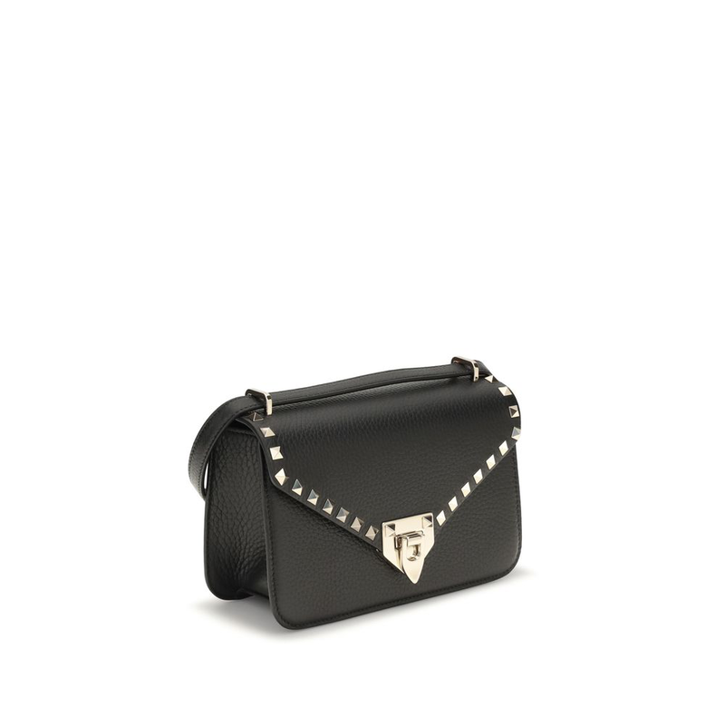 Black calf leather bos taurus shoulder bag-null