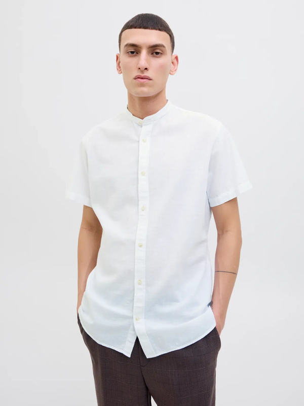 Jack & jones mao linen shirt image number null