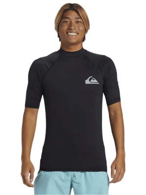 Quiksilver mens lycras everyday upf50 ss, Kvj0-black, medium