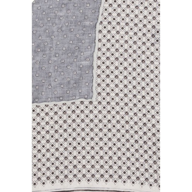 Gray silk scarf-null