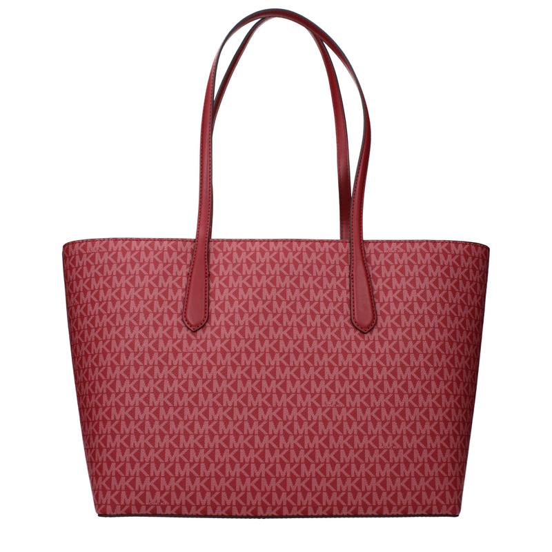 Red fabric shoulder bag-null