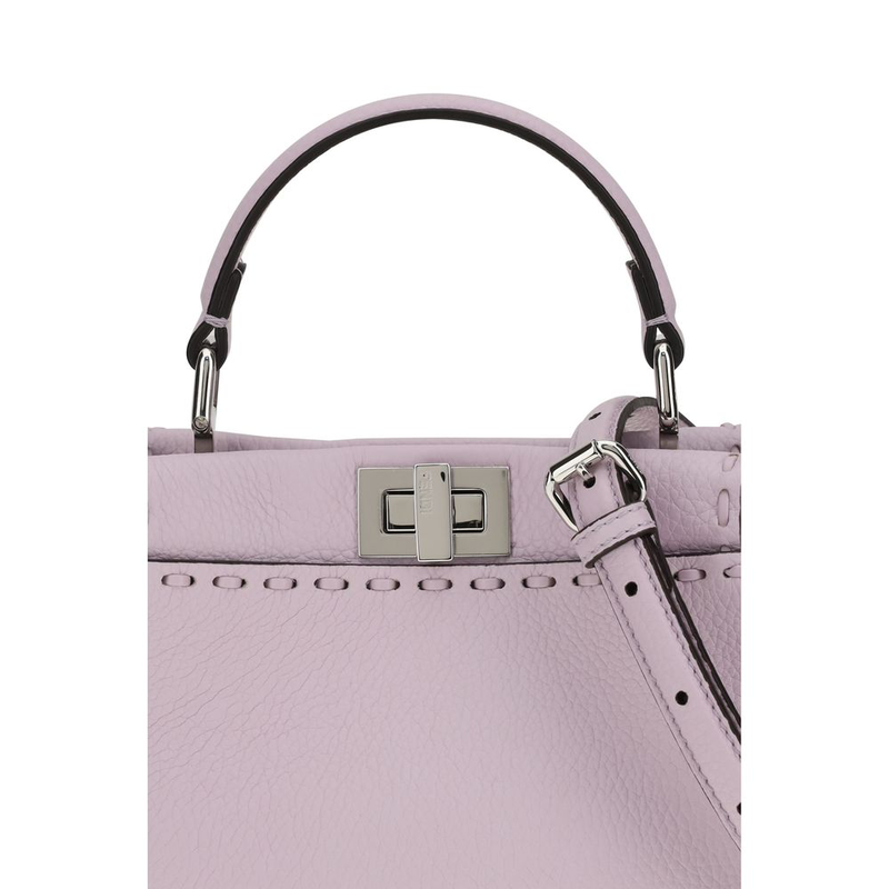 Purple calf leather bos taurus handbag-null