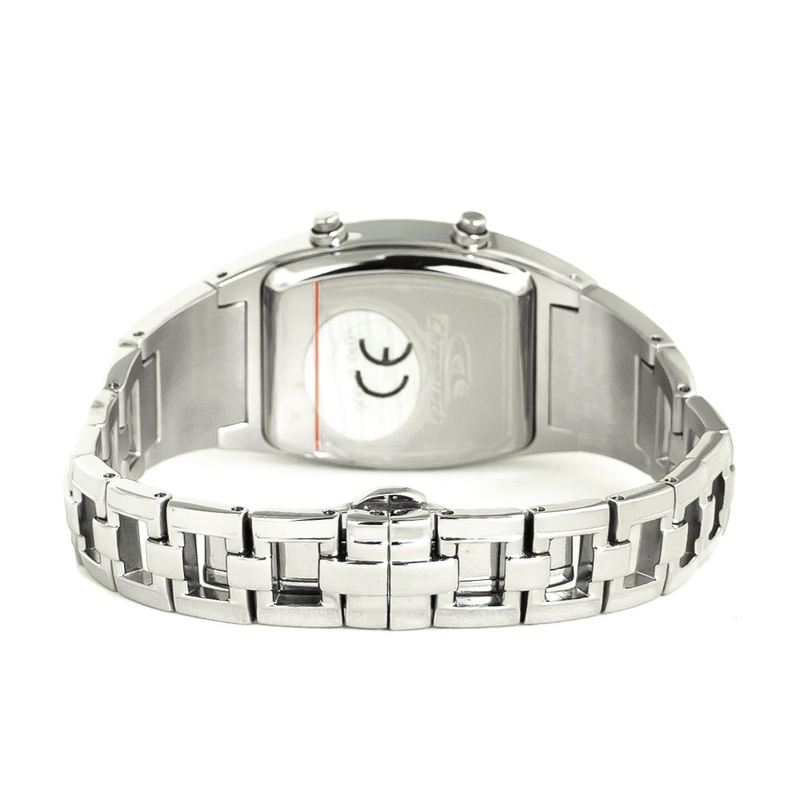 Silver stainless steel digital watch-null