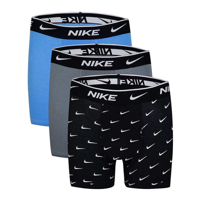 Boys print everyday cotton strech 3p boxer briefs-null