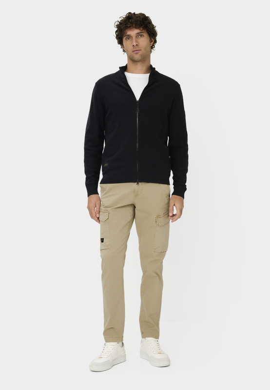 Cargo trousers with elastic waistband-null