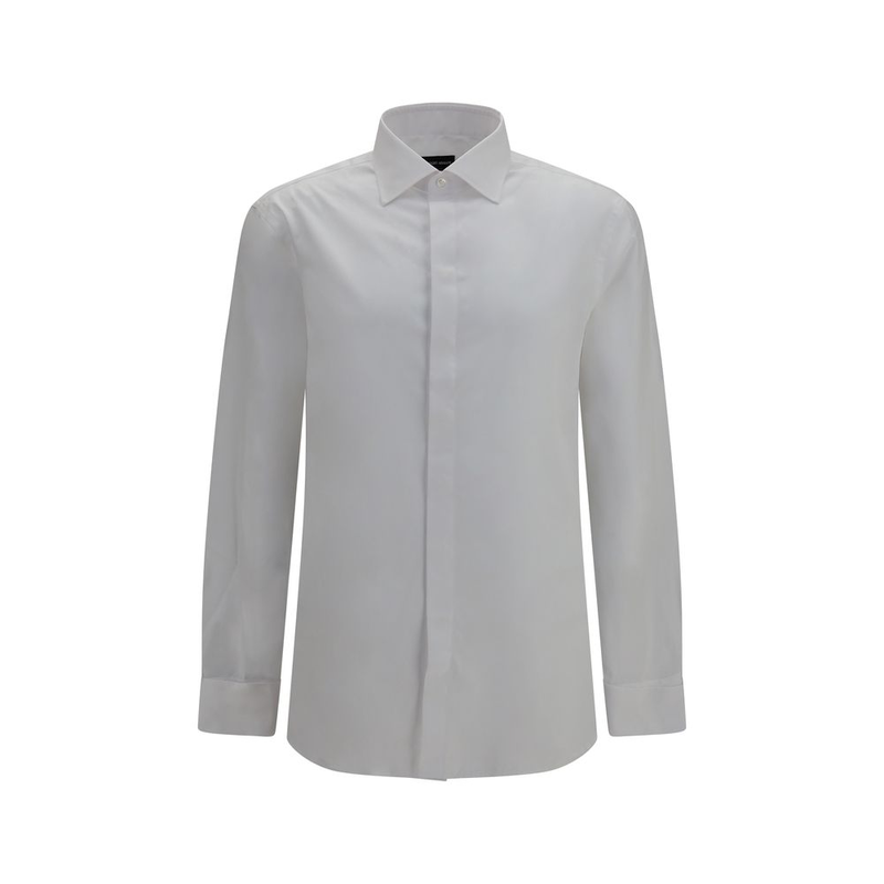 White cotton dress shirt-null