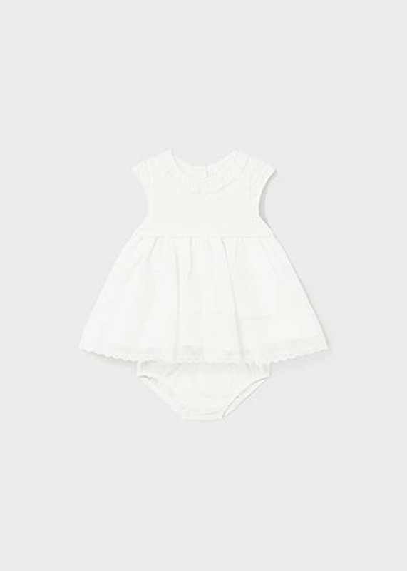 Product image: Φορεμα συνδυασμενο πλεκτο με βρακακι κρεμ-null