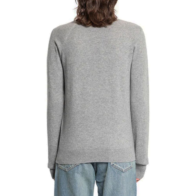 Gray cashmere sweater-null