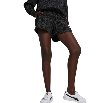 Puma t7 woven aol womens shorts, Black, medium