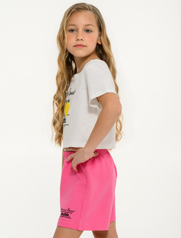 Bdtk junior girl's sets crop top & long shorts-null