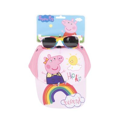 Peppa the pig cap set with sunglasses, , medium